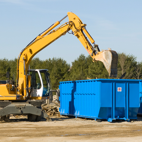 are there any restrictions on where a residential dumpster can be placed in Rosedale